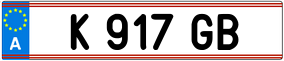 Trailer License Plate